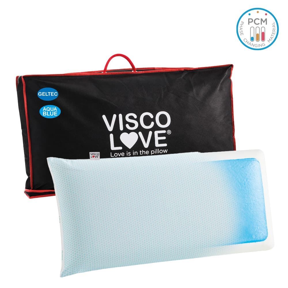 Almohada viscoelástica GelTec Aqua Blue Ivorimatex - Imagen 1