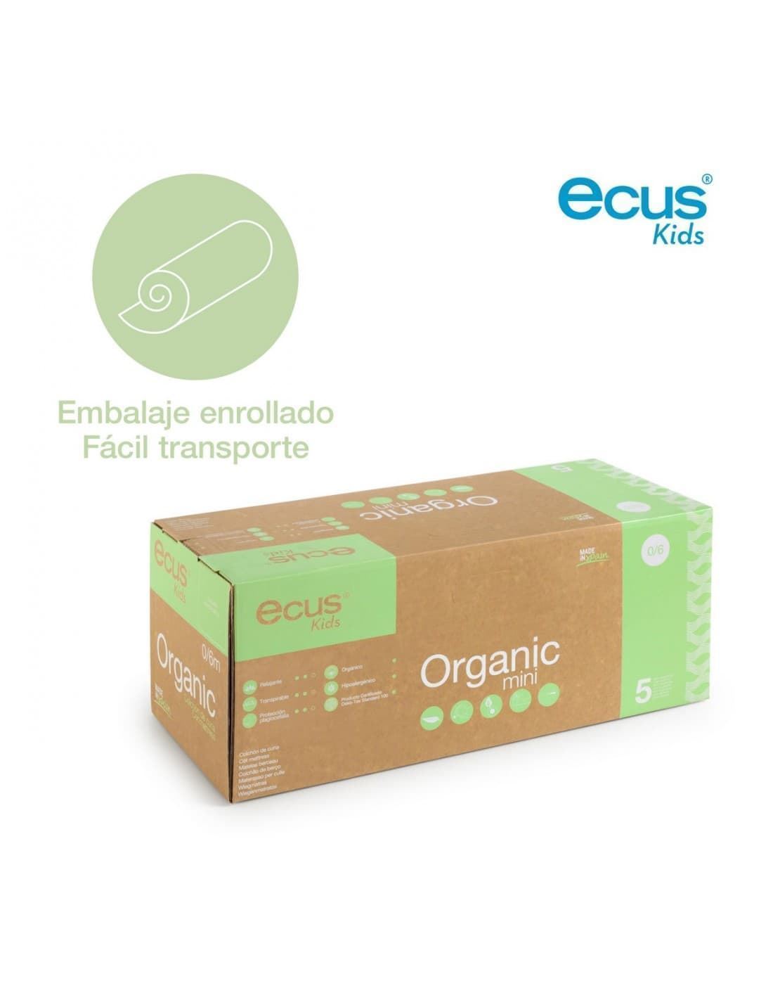 Comprar colchón cuna ORGANIC de ECUS KIDS