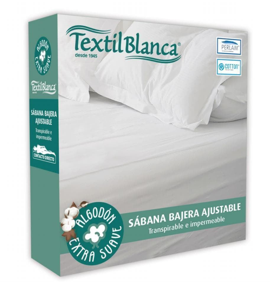 PACK COMPLETO: Canapé abatible Eco con montaje + Colchón Active Kobu Ecus + Almohadas viscoelásticas Sooft + Protector colchón y almohadas Cotton Textil Blanca - Imagen 7