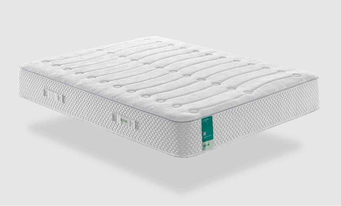 PACK COMPLETO: Canapé abatible Eco con montaje + Colchón Kobu Ecus + Almohadas viscoelásticas Sooft + Protector colchón y almohadas Cotton Textil Blanca - Imagen 3